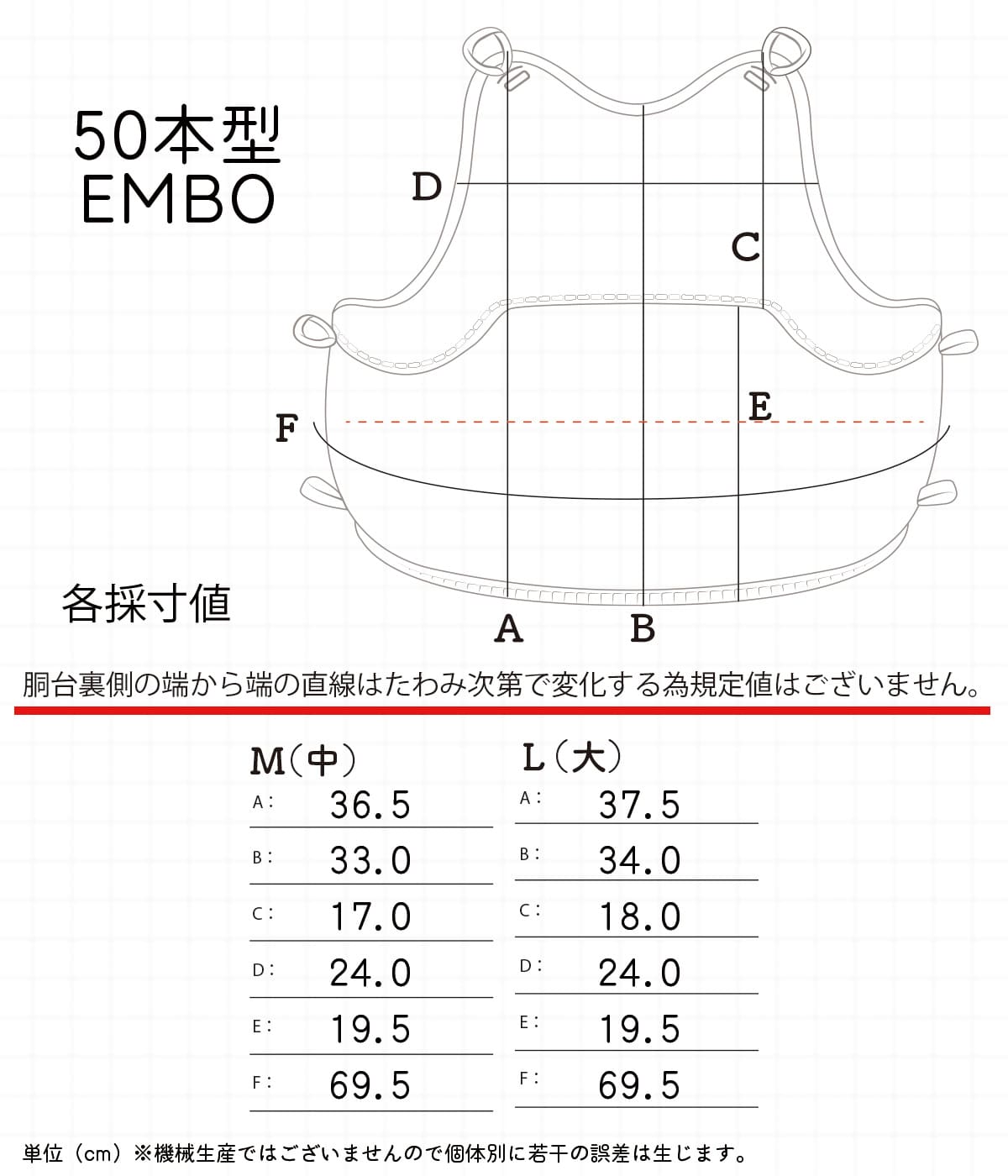 胴単品 カスタム胴 EMBO 50本型 本雲S飾り・翼飾り 【完了品】 替胴