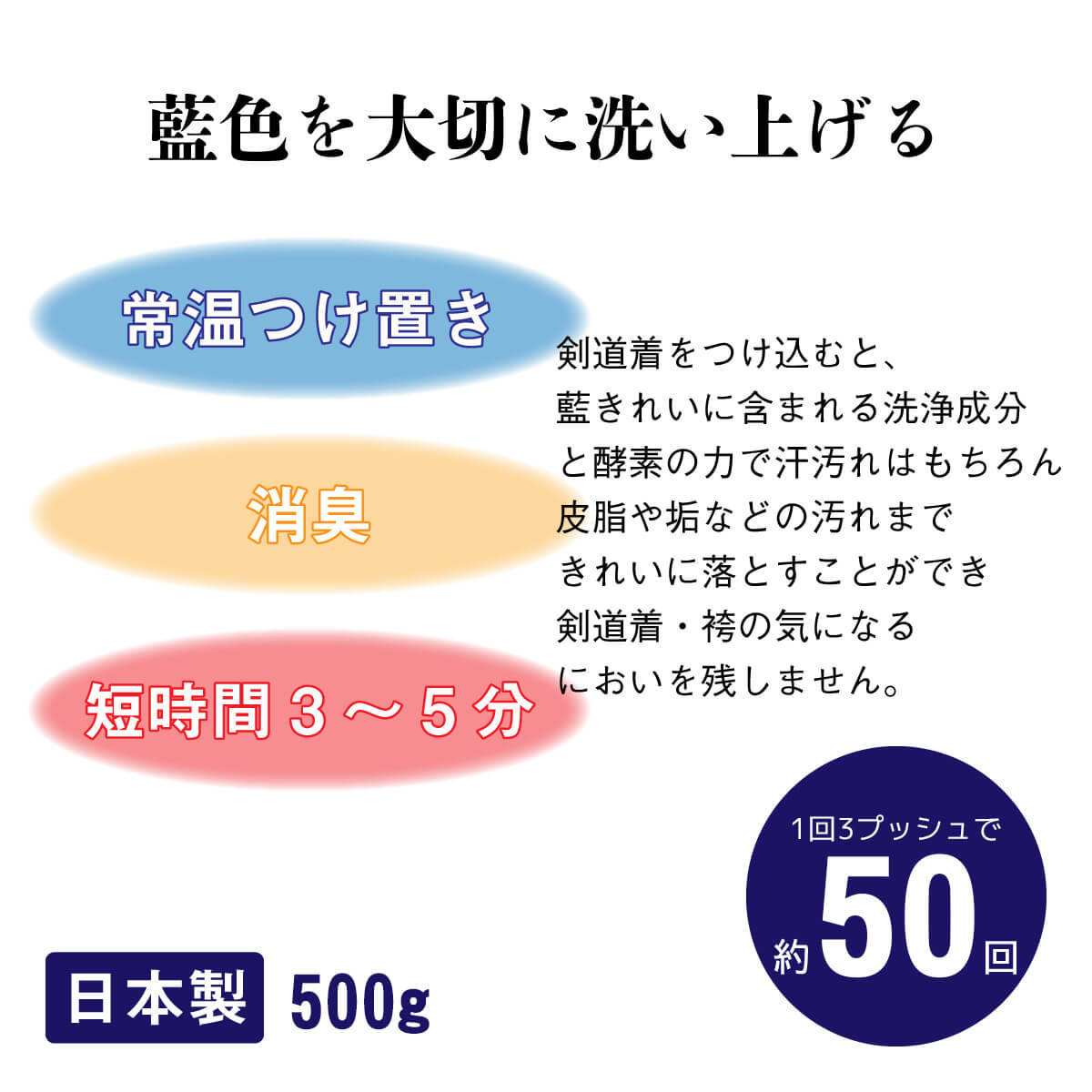 つけ置き洗い専用洗剤 藍きれい