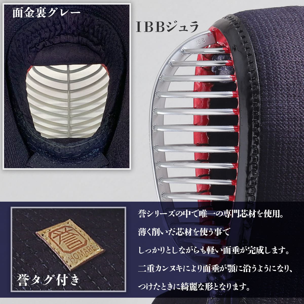 【受注生産】誉 －HOMARE－ 紺革 6mm 具の目刺し 胴抜きセット