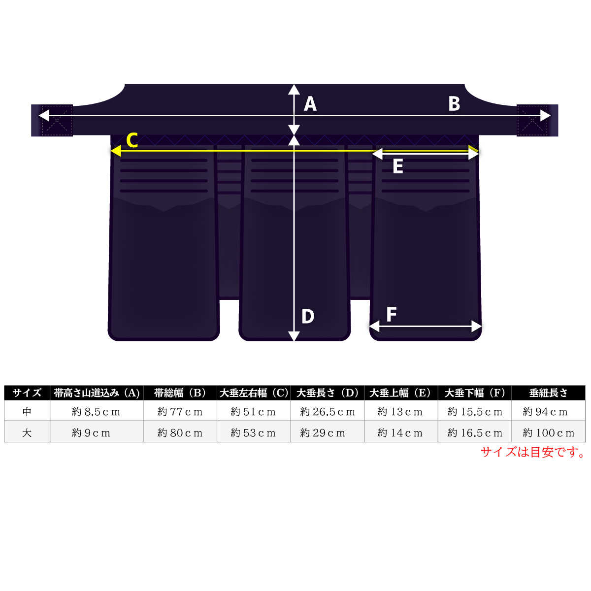【 頂赤 】垂 単品 総織刺 額刺・雲型飾